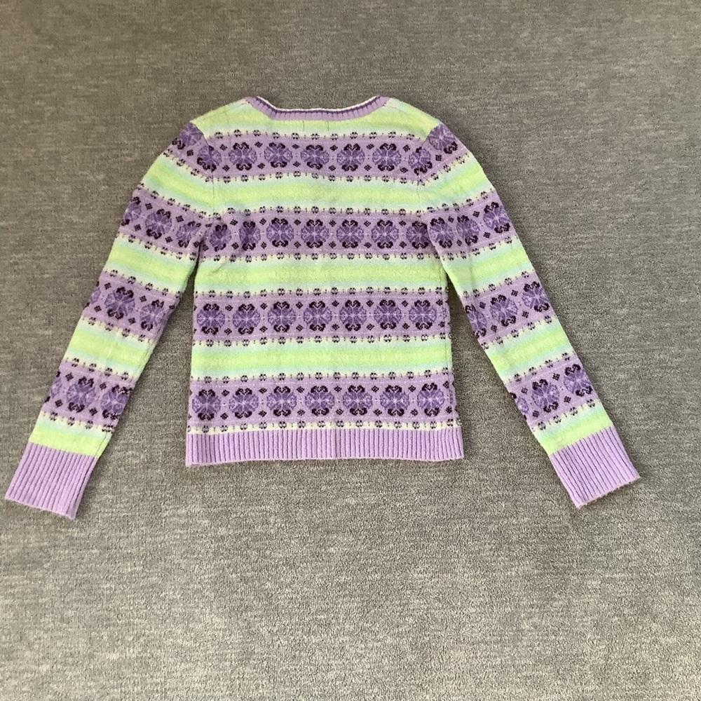 Limited Too Vintage Embellished Pullover Sweater Sz. L/14 - Picture 4 of 7